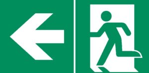Warnschild_Fluchtweg